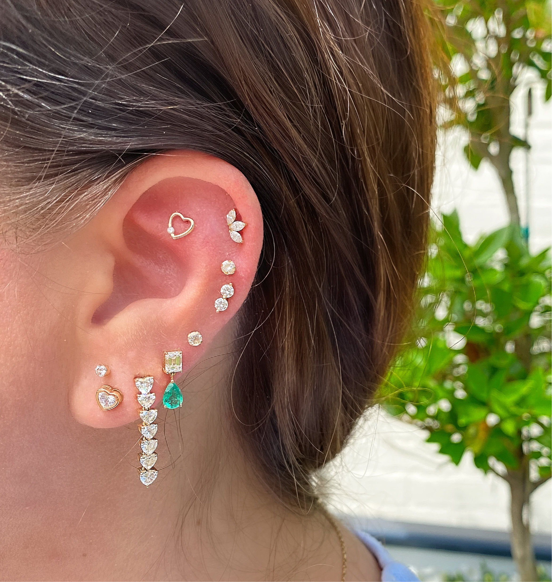 Camellia Diamond & Pearl Stud Earrings – ARTEMER